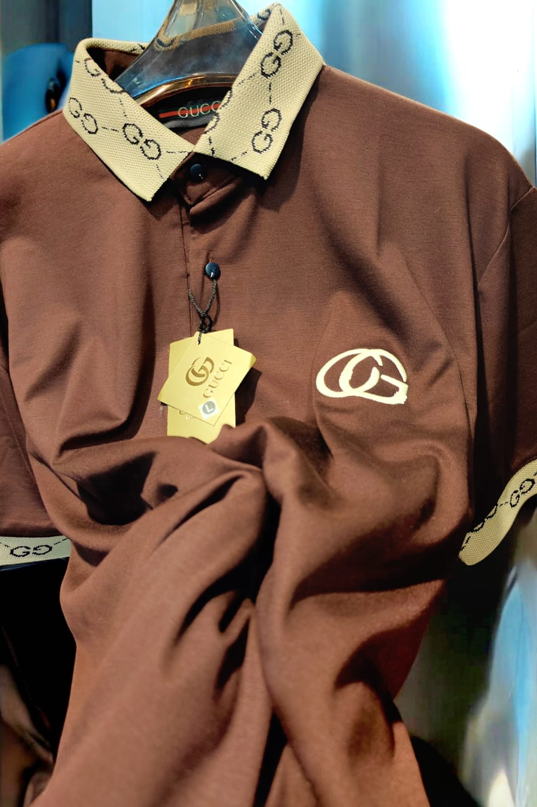 Gucc Polo Tshirt-5 Colours 2 COLOURS{ set of 8 pc ( 2 colour x 4 size )