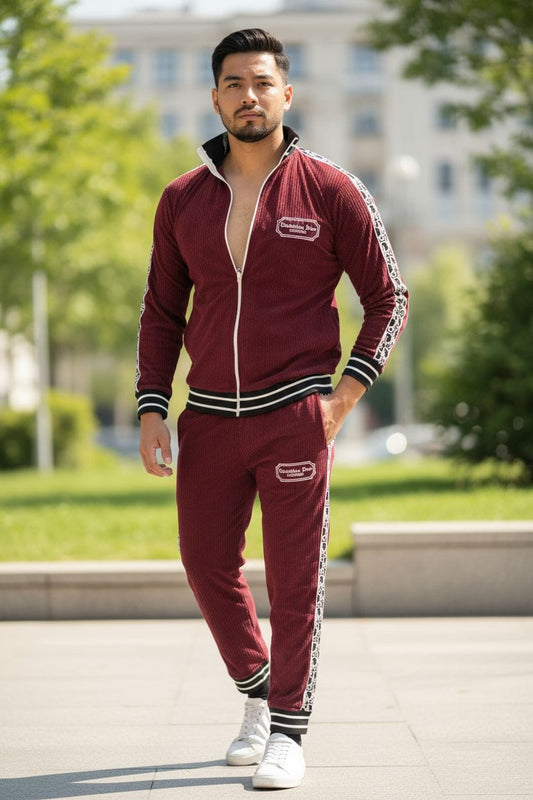 CHRISTIAN DYOR CORDROUY TRACKSUIT - SET OF 4 PCS ( M L XL XXL ) x Rs.1395