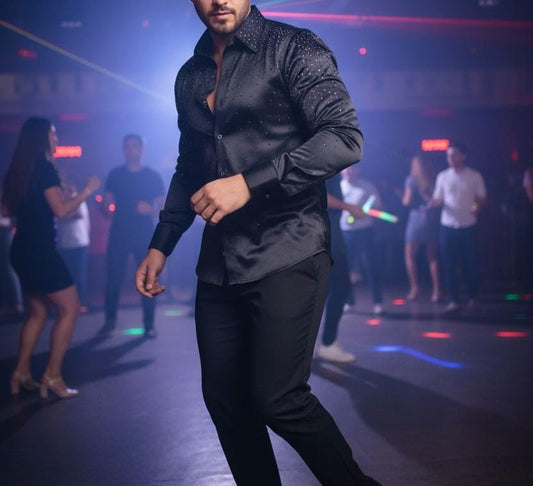 ALL STUD BIG COLLAR SHIRT - SET OF 4 PCS ( M L XL XXL ) x Rs.950