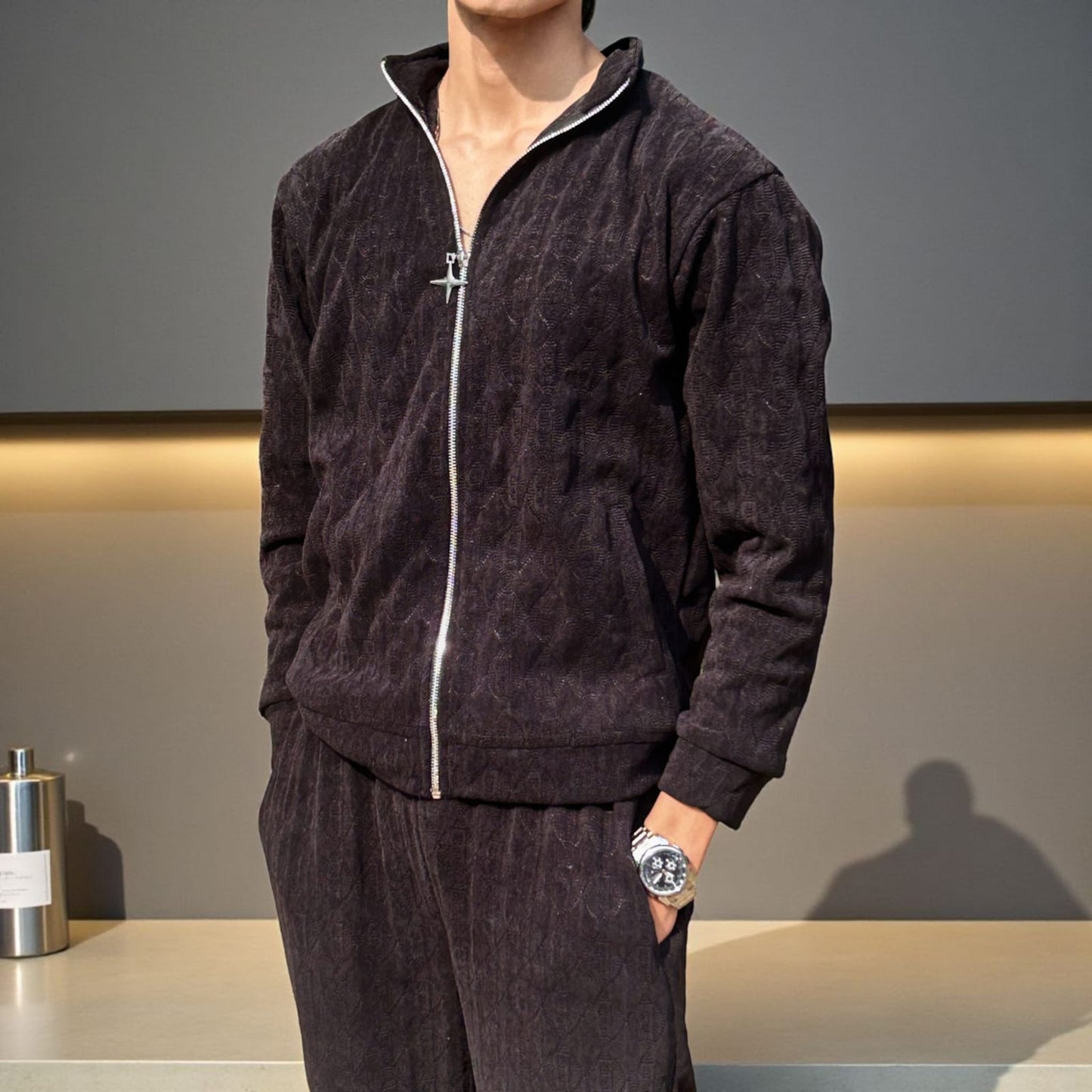 SUPER COZY TRACKSUIT - BLACK - SET OF 4 PCS ( M L XL XXL ) x Rs.1295