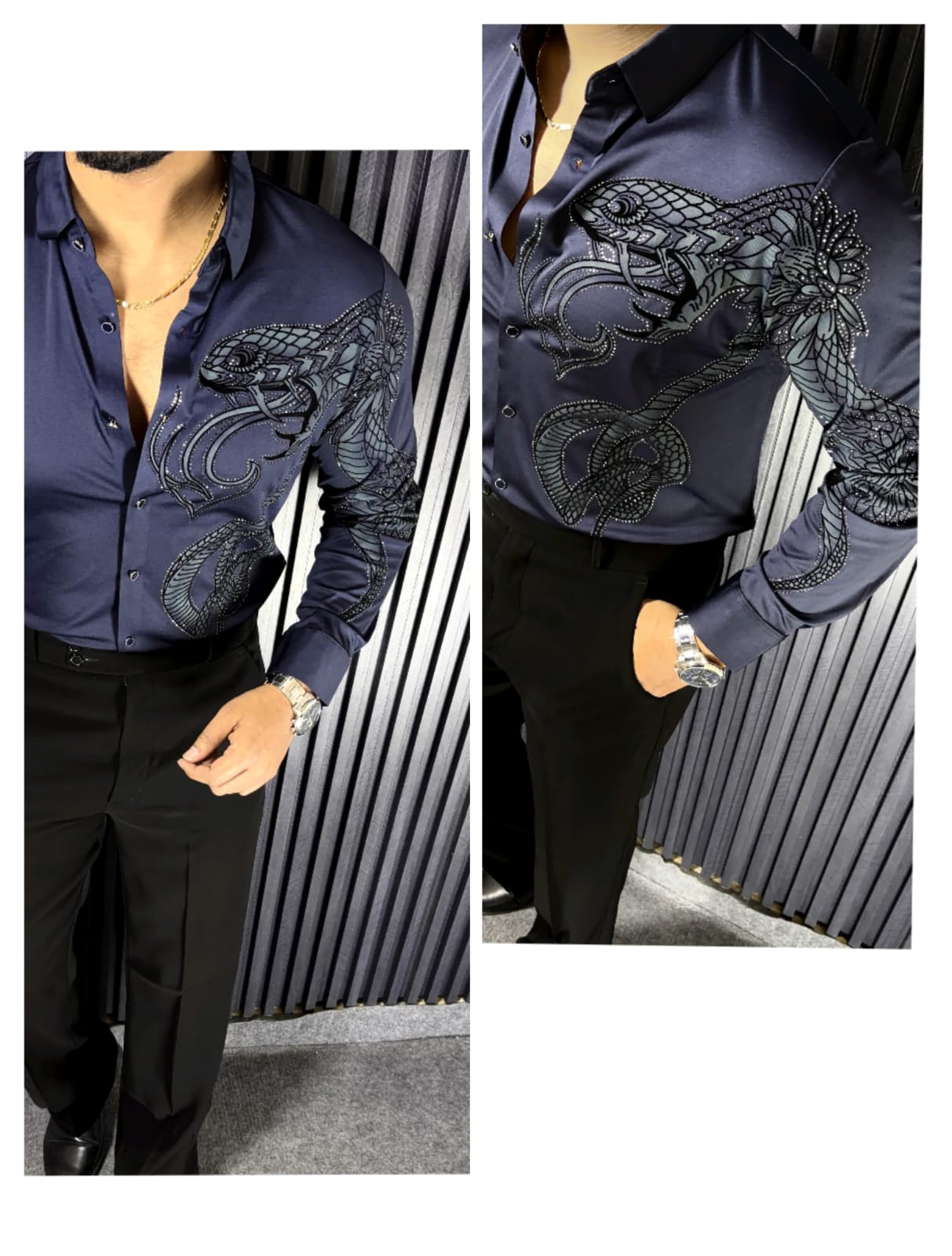 POISON STITCHLESS SHIRT - SET OF 16 PCS ( M L XL XXL ) x Rs. 1195