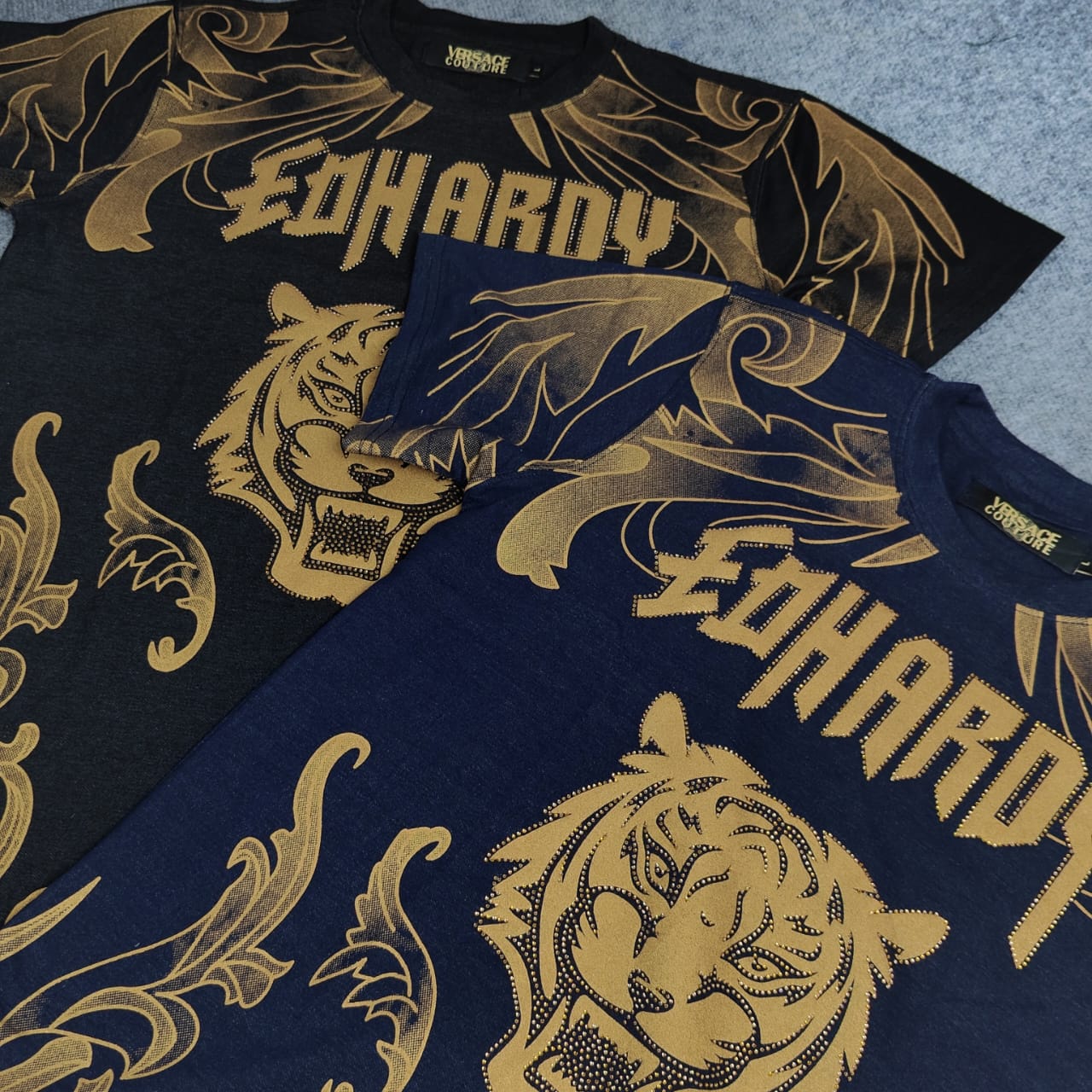 Lion Stone Tshirt Round Neck - 3 Colours 2 COLOURS{ set of 12 pc ( 3 colour x 4 size )