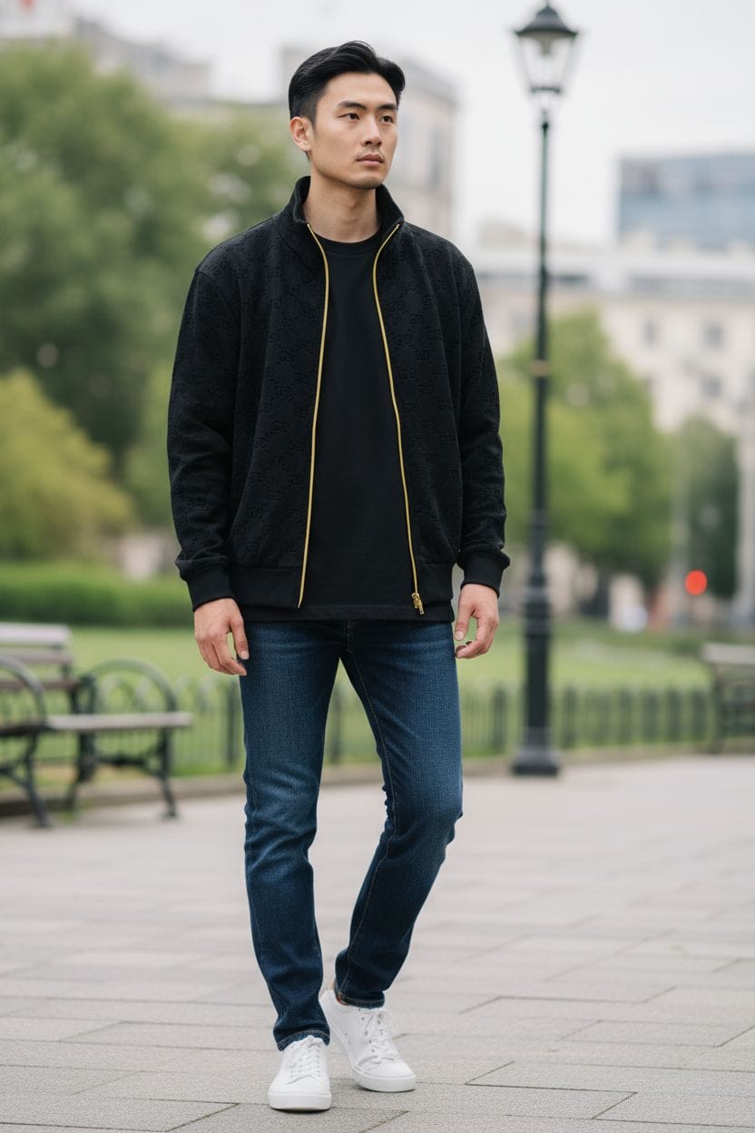 GUGGI REVERSIBLE JACKET - SET OF 4 PCS ( M L XL XXL ) x Rs.795