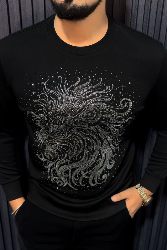 CHINA IMPORTED SWAROSKVI SWEATSHIRT- SET OF 8 PCS ( M L XL XXL ) x Rs.1395