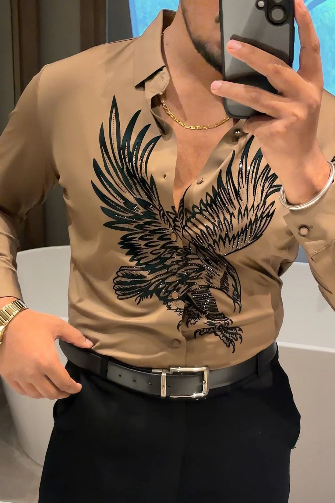 FALCON LEGACY JACQUARD SHIRT - SET OF 16 PCS ( M L XL XXL ) x Rs. 1195