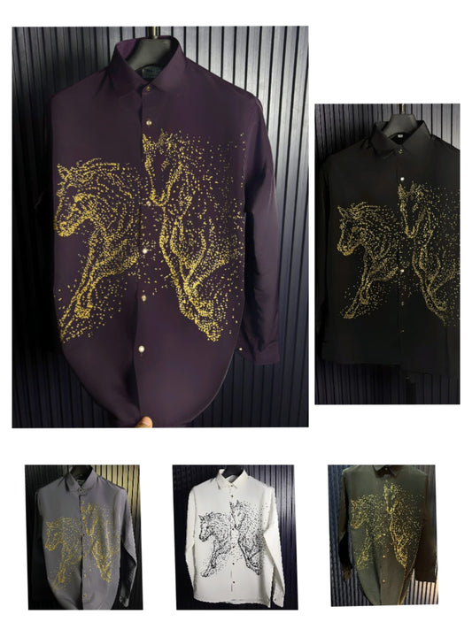 HORSE EDITION SHIRT- SET OF 32 PCS ( M L XL XXL )  x Rs. 795