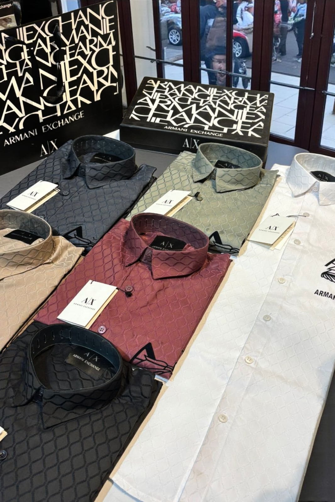 AX shirt - SET OF 4 PCS ( M L XL XXL )  x Rs.495