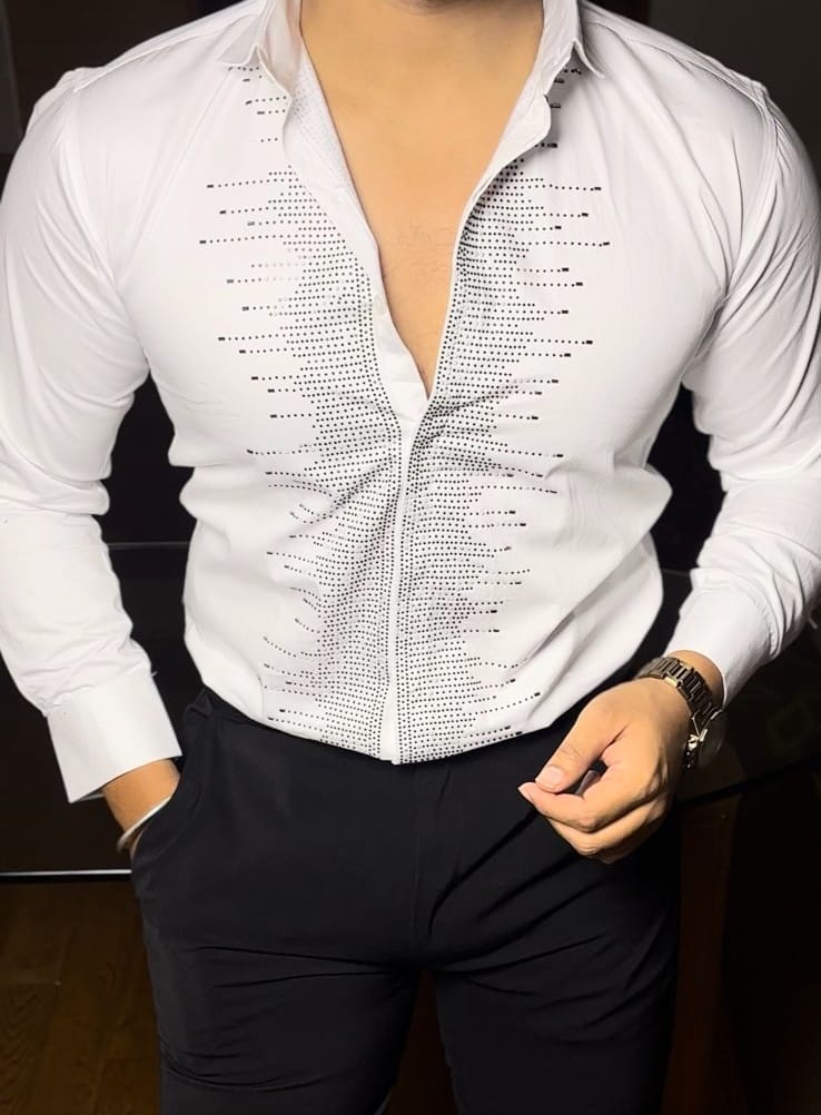 Berry Front stone shirt - SET OF 4 PCS ( M L XL XXL )  x Rs.645