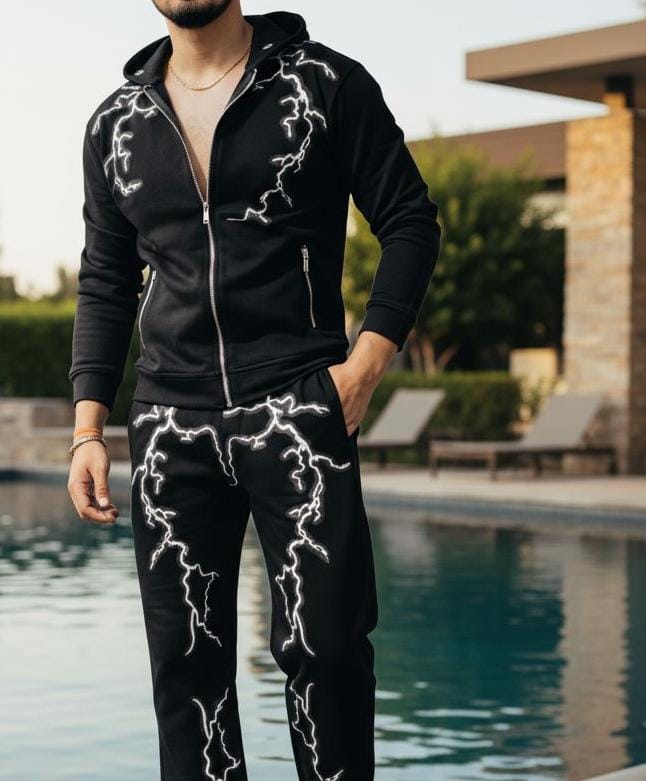 THUNDER STRIKE TRACKSUIT - SET OF 4 PCS ( M L XL XXL ) x Rs.1395
