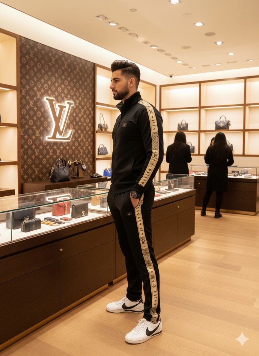 VL GOLDEN TAPE RIB TRACKSUIT - SET OF 4 PCS ( M L XL XXL ) x Rs.1395