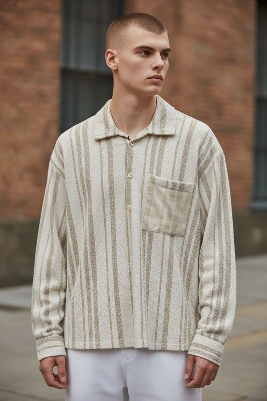 STRIPE SHACKET - SET OF 4 PCS ( M L XL XXL ) x Rs.595