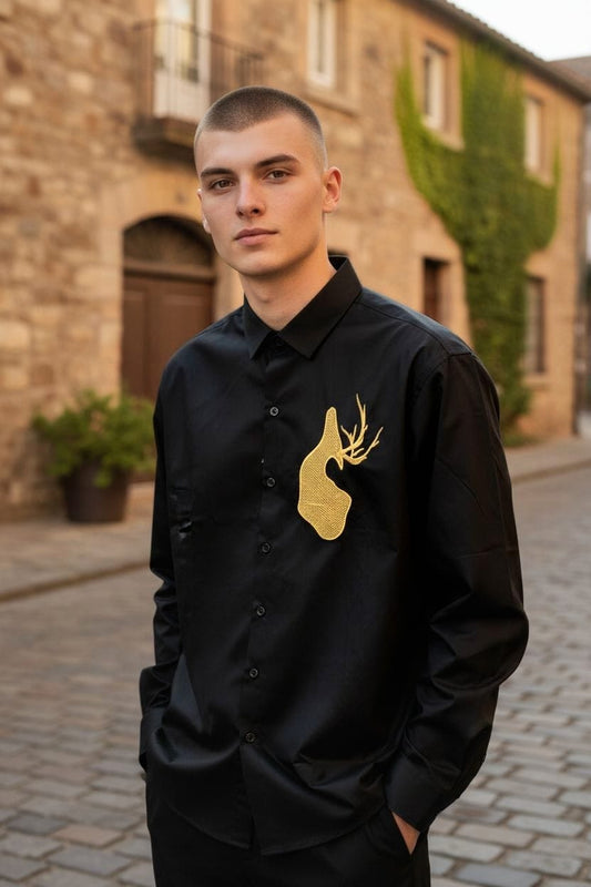 GOLDEN DEER DESIGN - SET OF 4 PCS ( M L XL XXL ) x Rs.595