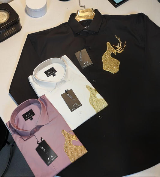 GOLDEN DEER DESIGN - SET OF 4 PCS ( M L XL XXL ) x Rs.595