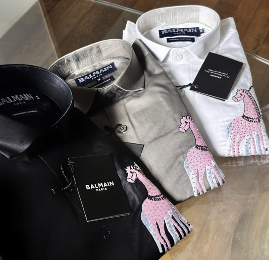 EMBROIDERY HORSE SHIRT - SET OF 4 PCS ( M L XL XXL ) x Rs.595