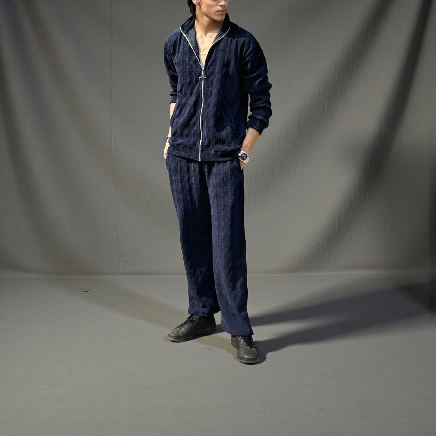 SUPER COZY TRACKSUIT - NAVY - SET OF 4 PCS ( M L XL XXL ) x Rs.1295