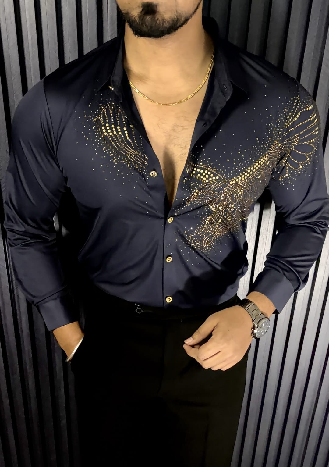 FALCON SCATTERED STICHLESS SHIRT - SET OF 8 PCS ( M L XL XXL )  x Rs. 995