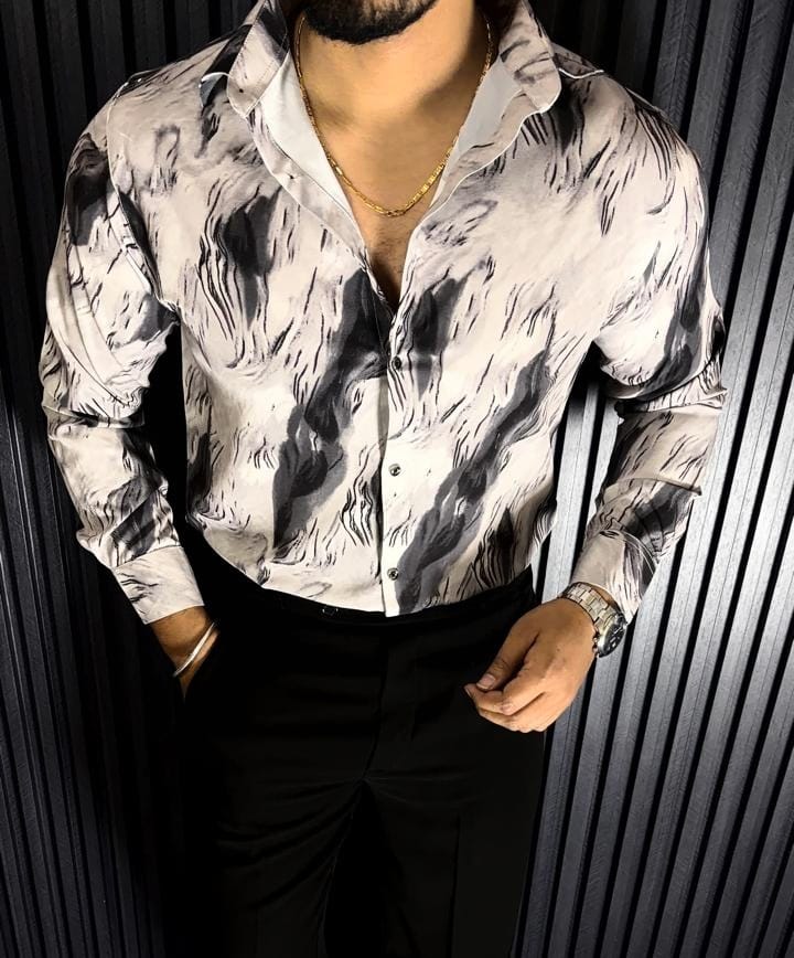 ABSTRACT PRINT SHIRT - SET OF 28 PCS ( M L XL XXL )  x Rs. 550