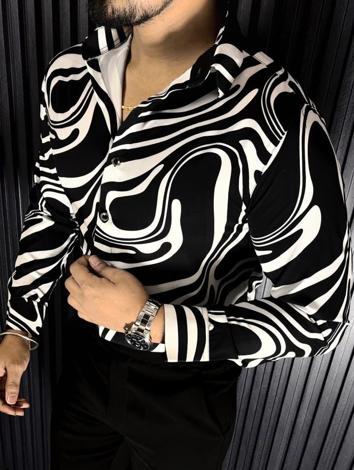 ABSTRACT PRINT SHIRT - SET OF 28 PCS ( M L XL XXL )  x Rs. 550