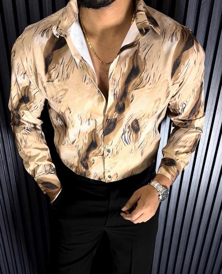 ABSTRACT PRINT SHIRT - SET OF 28 PCS ( M L XL XXL )  x Rs. 550