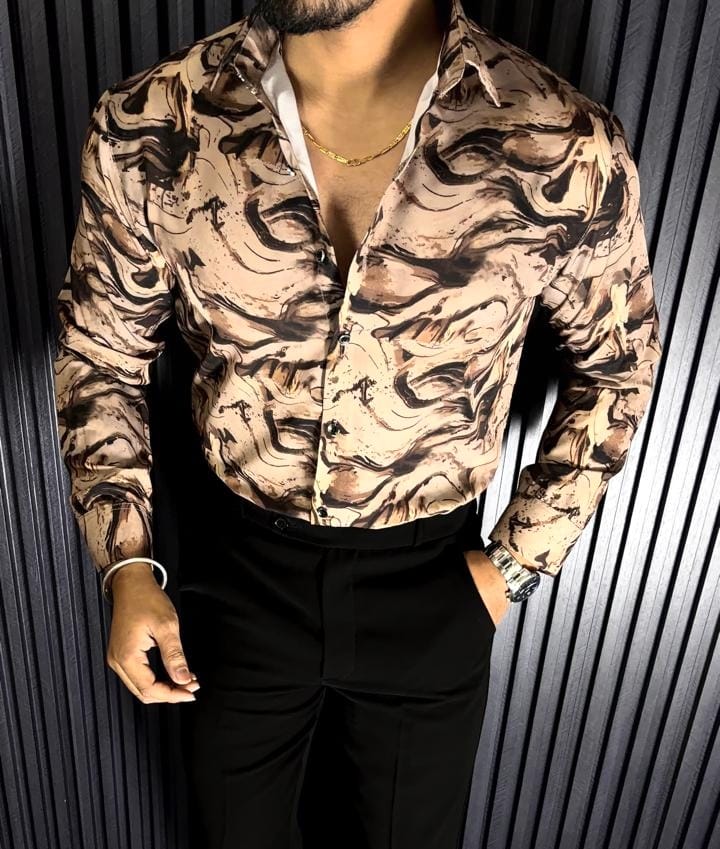 ABSTRACT PRINT SHIRT - SET OF 28 PCS ( M L XL XXL )  x Rs. 550