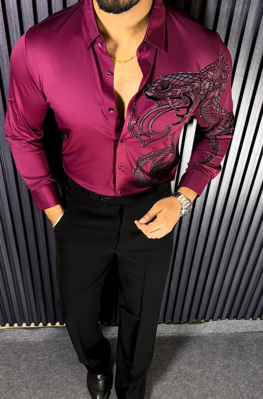 POISON STITCHLESS SHIRT - SET OF 16 PCS ( M L XL XXL )  x Rs. 1195