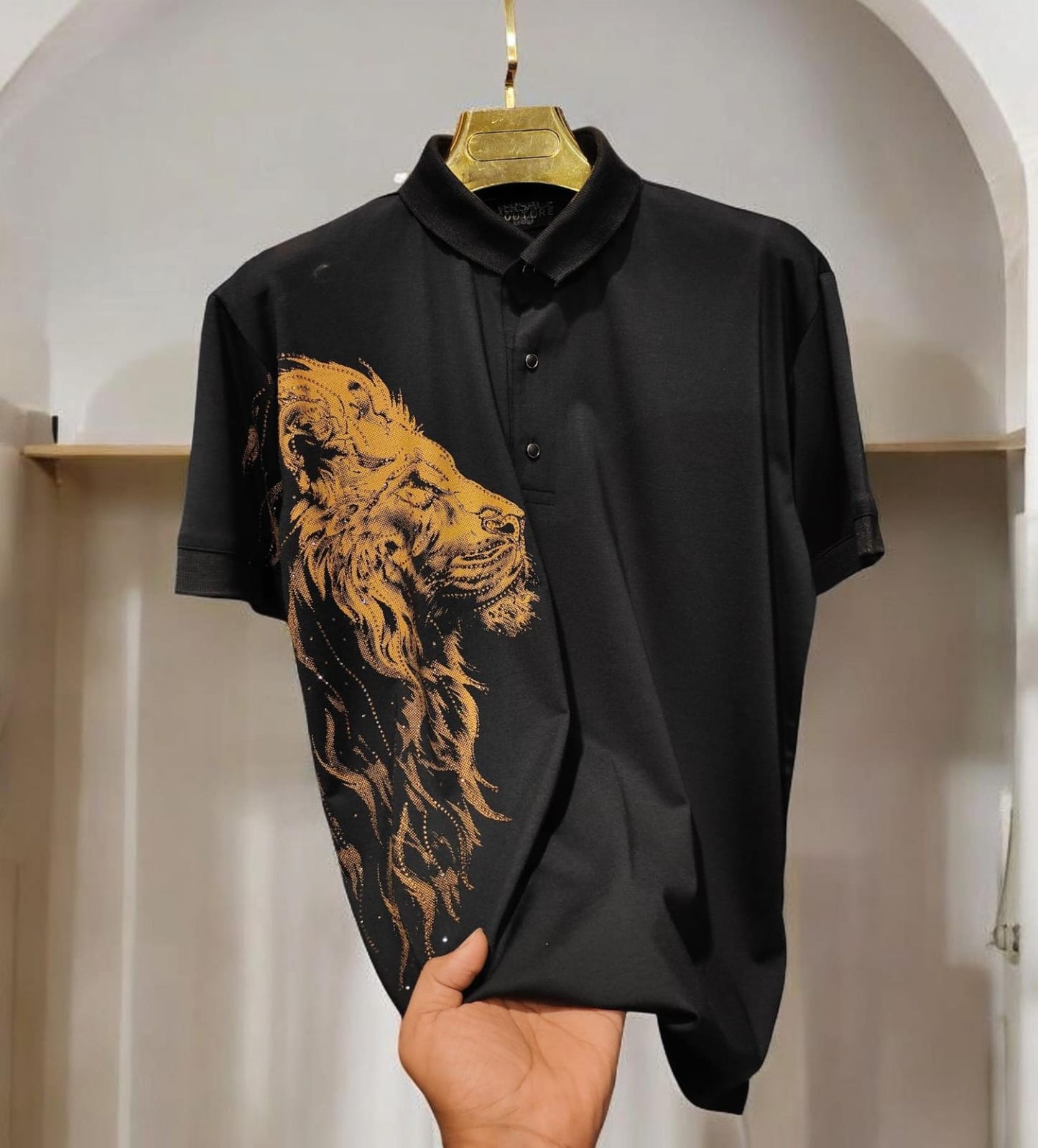 Lion Stone Tshirt- 4 Colours 2 COLOURS{ set of 4 pc ( 2 colour x 4 size )