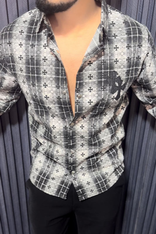 FASHION BOY CHROMEHEART HIGH END SHACKET- SET OF 8 PCS ( M L XL XXL ) x Rs.995