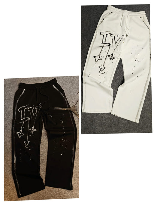 VL HAND PAINTED TRACKPANT- SET OF 8 ( M L XL XXL ) x Rs.995