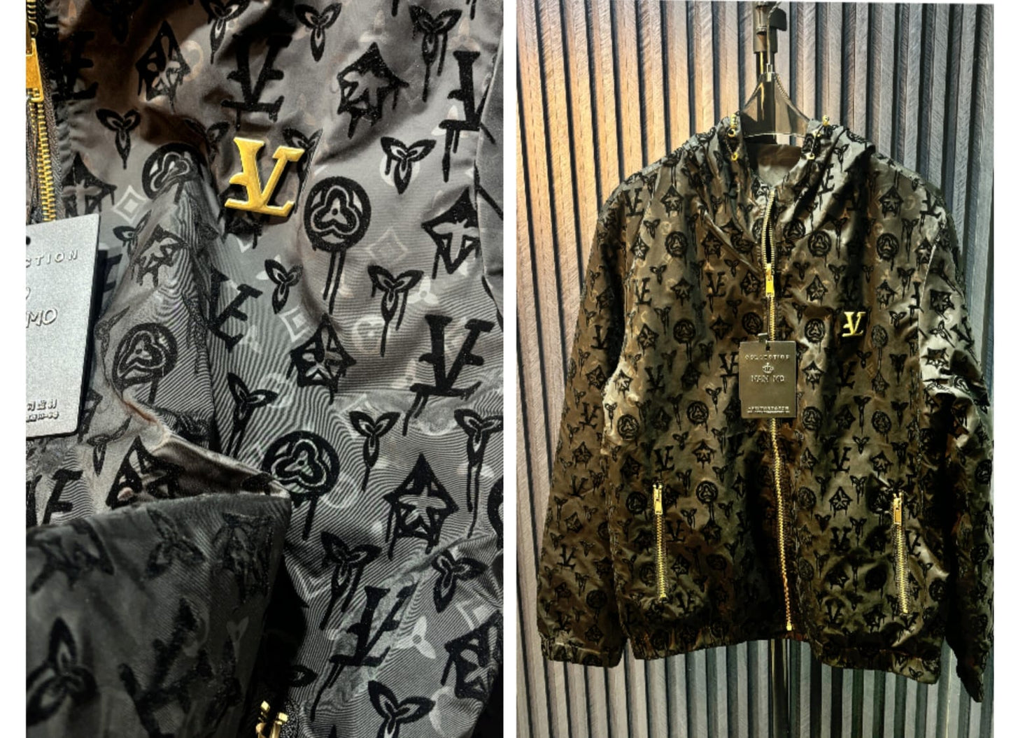 VL FLOCK PURE IMPORTED GOLDEN ZIP JACKET- SET OF 4 PCS (M L XL XXL ) x 1595