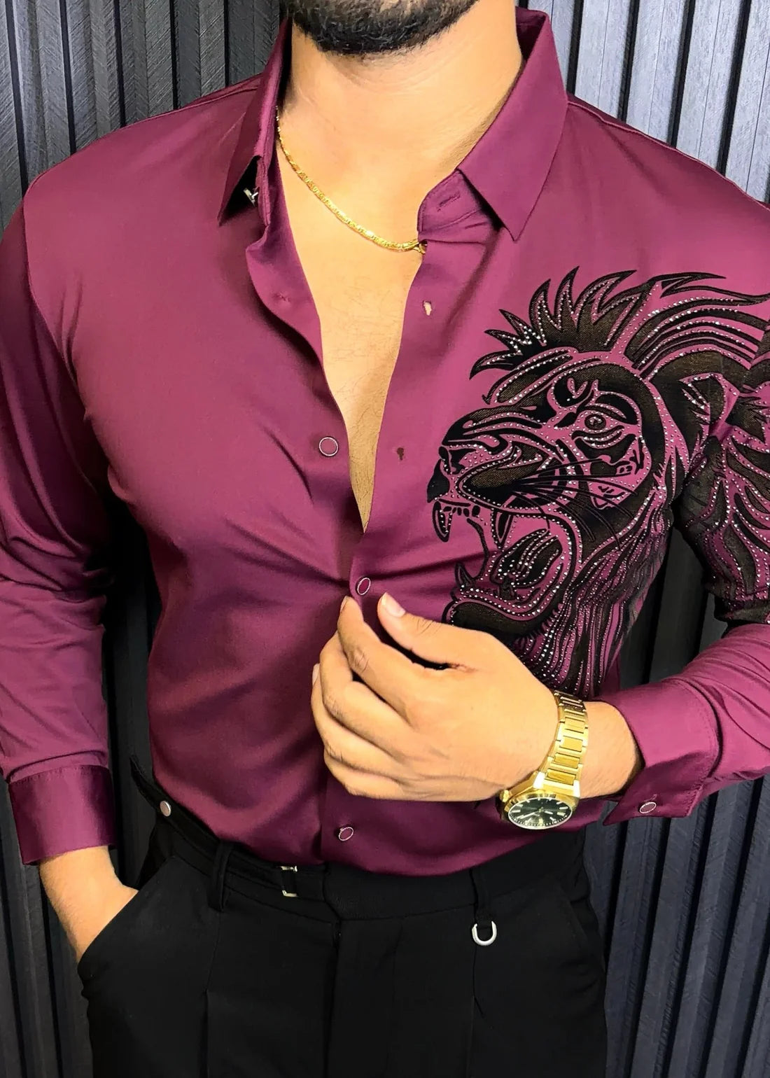 ALPHA ROAR LEGACY JACQUARD SHIRT - SET OF 16 PCS ( M L XL XXL )  x Rs. 1195