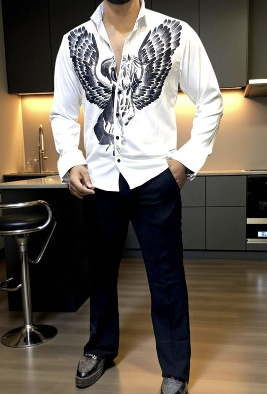 REGAL WING SHIRT- SET OF 20 PCS ( M L XL XXL )  x Rs. 795